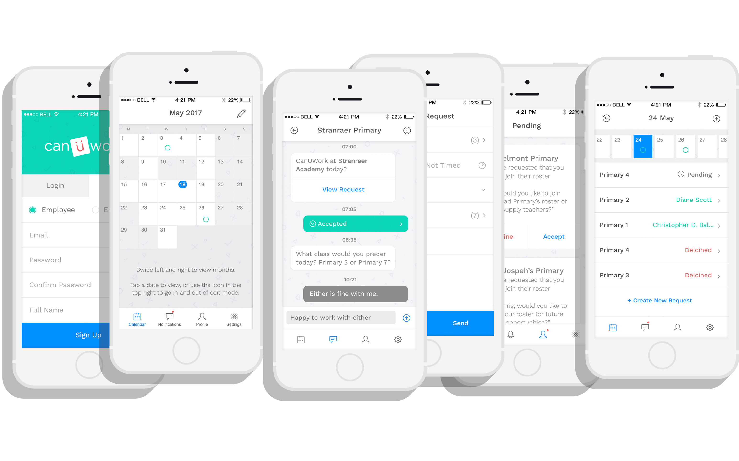 canüwork: Scheduling App